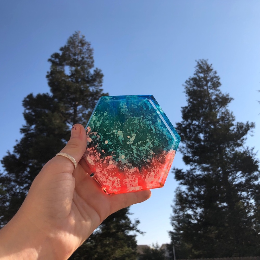 Resin coaster